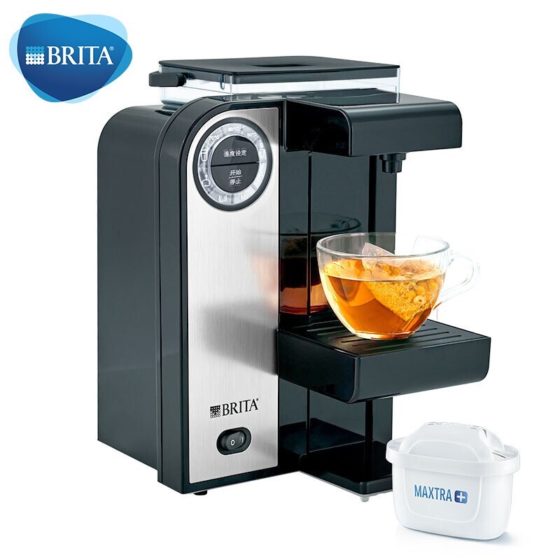 碧然德（BRITA）過濾凈水器 家用濾水壺 凈水壺 FB2 D-BS 調溫凈水吧 電熱過濾凈水壺 2L（黑）
