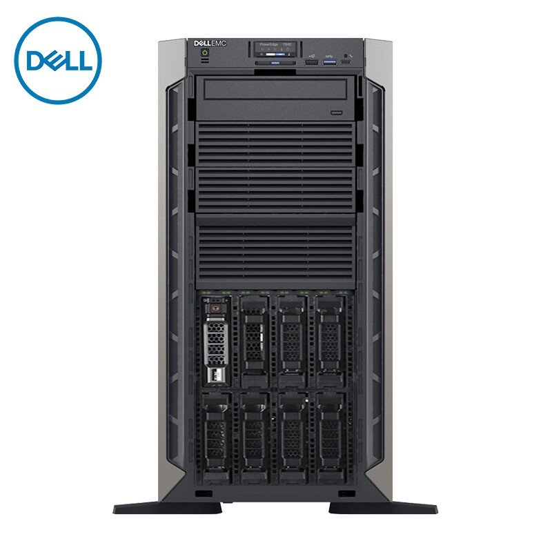 DELL PowerEdge T640 1顆至強(qiáng)銀牌4216處理器, 64G內(nèi)存，機(jī)箱含高達(dá) 16個(gè) 2.5" SAS/ SATA 硬盤(pán)位，1塊480GB SSD 2.5英寸熱插拔 硬盤(pán)，2塊2.4TB 10K SAS 2.5英寸熱插拔硬盤(pán)，H730P（2G)控制器,DVDRW光驅(qū)，雙2400W熱插拔電源,，板載雙端口 10GbE LOM
